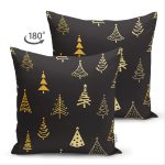 - Suet-K-8072-Gorsel2 - Realhomes Çift Taraflı Renkli Zeminli Çam Ağacı Desenli Dijital Baskılı Modern Süet Yastık Kırlent Kılıfı Realhomes