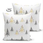 - Suet-K-8079-Gorsel2 - Realhomes Çift Taraflı Beyaz Zemin Üzerinde Gold Detaylı Çamağacı Desenli Modern Süet Yastık Kırlent Kılıfı Realhomes