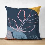 Çift Taraflı Rengarenk Zemin Üzerinde Pastel Desenli Çiçek Motifli Modern Süet Yastık Kırlent Kılıfı Realhomes