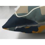 - Suet-K-8098-Gorsel3 - Realhomes Çift Taraflı Renkli Zemin Üzerinde Yaprak Desenli Dijital Baskılı Modern Süet Yastık Kırlent Kılıfı Realhomes