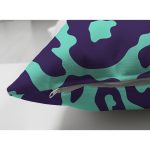 Çift Taraflı Renkli Zeminli Geometrik Desenli Dijital Baskılı Modern Süet Yastık Kırlent Kılıfı Realhomes