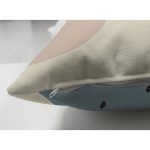 Çift Taraflı Pastel Zemin Üzerinde Onedraw Çizimli Bayan Silüeti Süet Yastık Kırlent Kılıfı Realhomes