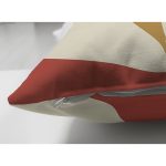 Çift Taraflı Pastel Zemin Üzerinde Yaprak Desenli Dijital Baskılı Modern Süet Yastık Kırlent Kılıfı Realhomes