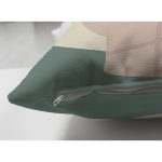 Çift Taraflı Pastel Zemin Üzerinde Yaprak Desenli Dijital Baskılı Modern Süet Yastık Kırlent Kılıfı Realhomes