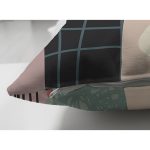 Çift Taraflı Pastel Zemin Üzerinde Yaprak Desenli Dijital Baskılı Modern Süet Yastık Kırlent Kılıfı Realhomes