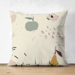 - Suet-K-8142-Gorsel1 - Realhomes Çift Taraflı Pastel Zeminli Renkli Meyva Desenli Dijital Baskılı Modern Süet Yastık Kırlent Kılıfı Realhomes