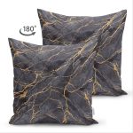 - Suet-K-8145-Gorsel2 - Realhomes  Çift Taraflı Siyah Zemin Üzerinde Gold Detaylı Mermer Desenli Modern Süet Yastık Kırlent Kılıfı Realhomes