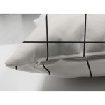 Çift Taraflı Beyaz Zeminli Geometrik Desenli Dijital Baskılı Modern Süet Yastık Kırlent Kılıfı Realhomes