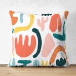 - Suet-K-8161-Gorsel1 - Realhomes Çift Taraflı Beyaz Zeminli Geometrik Desenli Dijital Baskılı Modern Süet Yastık Kırlent Kılıfı Realhomes