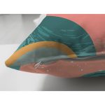 Çift Taraflı Renkli Zeminli Geometrik Desenli Dijital Baskılı Modern Süet Yastık Kırlent Kılıfı Realhomes