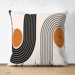 - Suet-K-8190-Gorsel1 - Realhomes Çift Taraflı Renkli Zeminli Geometrik Desenli Dijital Baskılı Modern Süet Yastık Kırlent Kılıfı Realhomes