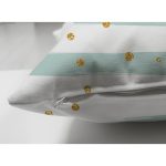 Çift Taraflı Beyaz Zeminli Renkli Puantiyeli Dijital Baskılı Modern Süet Yastık Kırlent Kılıfı Realhomes