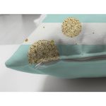 Çift Taraflı Beyaz Zemin Üzerinde Renkli Yatay Çizgili Süet Yastık Kırlent Kılıfı Realhomes