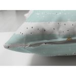 - Suet-K-8231-Gorsel3 - Realhomes Çift Taraflı Beyaz Zemin Üzerinde Renkli Çizgili Gold Detaylı Kalp Desenli Süet Kırlent Kılıfı Realhomes