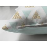 Çift Taraflı Renkli Zeminli Geometrik Desenli Dijital Baskılı Modern Süet Yastık Kırlent Kılıfı Realhomes