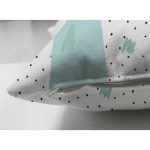 Çift Taraflı Beyaz Zemin Üzerinde Gold Detaylı Geometrik Desenli Süet Yastık Kırlent Kılıfı Realhomes