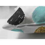 - Suet-K-8279-Gorsel3 - Realhomes  Çift Taraflı Beyaz Zeminli Renkli Puantiyeli Dijital Baskılı Modern Süet Yastık Kırlent Kılıfı Realhomes