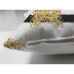 - Suet-K-8286-Gorsel3 - Realhomes Çift Taraflı Beyaz Zemin Üzerinde Gold Detaylı Yıldız Desenli Modern Süet Yastık Kırlent Kılıfı Realhomes