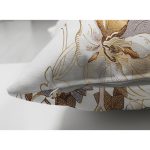 - Suet-K-8294-Gorsel3 - Realhomes Çift Taraflı Beyaz Zemin Üzerinde Gold Detaylı Yaprak Desenli Modern Süet Yastık Kırlent Kılıfı Realhomes