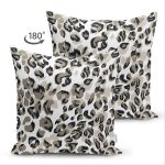 - Suet-K-8295-Gorsel2 - Realhomes Çift Taraflı Beyaz Zemin Üzerinde Renkli Geometrik Desenli Dijital Baskılı Modern Süet Yastık Kılıfı Realhomes