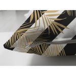 - Suet-K-8313-Gorsel3 - Realhomes  Çift Taraflı Beyaz Zemin Üzerinde Gold Detaylı Yaprak Desenli Modern Süet Yastık Kırlent Kılıfı Realhomes