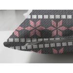 Çift Taraflı Siyah Zemin Üzerinde Geyik Desenli Dijital Baskılı Modern Süet Yastık Kırlent Kılıfı Realhomes