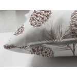 - Suet-K-8348-Gorsel3 - Realhomes  Çift Taraflı Beyaz Zemin Üzerinde Kozalak Desenli Dijital Baskılı Modern Süet Yastık Kırlent Kılıfı Realhomes
