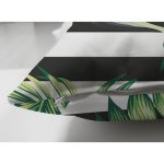 - Suet-K-8350-Gorsel3 - Realhomes Çift Taraflı Beyaz Zemin Üzerinde Yeşil Yaprak Desenli Süet Yastık Kırlent Kılıfı Realhomes