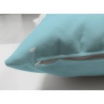 Çift Taraflı Mavi Zemin Üzerinde Papatya Desenli Dijital Baskılı Modern Süet Yastık Kırlent Kılıfı Realhomes