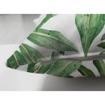 - Suet-K-8352-Gorsel3 - Realhomes Çift Taraflı Beyaz Zemin Üzerinde Yeşil Yaprak Desenli Süet Yastık Kırlent Kılıfı Realhomes