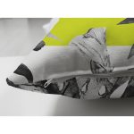 Çift Taraflı Beyaz Zemin Üzerinde Çiçek Desenli Dijital Baskılı Modern Süet Yastık Kırlent Kılıfı Realhomes