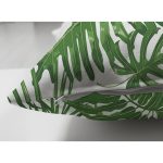 - Suet-K-8358-Gorsel3 - Realhomes  Çift Taraflı Beyaz Zemin Üzerinde Yeşil Yaprak Desenli Süet Yastık Kırlent Kılıfı Realhomes