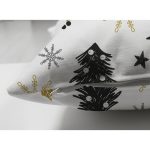 - Suet-K-8361-Gorsel3 - Realhomes Çift Taraflı Beyaz Zemin Üzerinde Çamağacı Desenli Dijital Baskılı Modern Süet Yastık Kırlent Kılıfı Realhomes