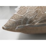 - Suet-K-8367-Gorsel3 - Realhomes  Çift Taraflı Renkli Zeminli Beyaz Yaprak Desenli Dijital Baskılı Modern Süet Yastık Kırlent Kılıfı Realhomes