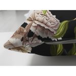 - Suet-K-8384-Gorsel3 - Realhomes Çift Taraflı Siyah Zemin Üzerinde Kuş Desenli Dijital Baskılı Modern Süet Yastık Kırlent Kılıfı Realhomes