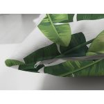 Çift Taraflı Beyaz Zemin Üzerinde Yeşil Yaprak Desenli Süet Yastık Kırlent Kılıfı Realhomes