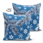 Çift Taraflı Renkli Zeminli Kartanesi Desenli Dijital Baskılı Modern Süet Yastık Kırlent Kılıfı Realhomes