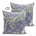 Çift Taraflı Renkli Zeminli Kartanesi Desenli Dijital Baskılı Modern Süet Yastık Kırlent Kılıfı Realhomes