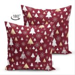 Çift Taraflı Renkli Zeminli Çamağacı Desenli Dijital Baskılı Modern Süet Yastık Kırlent Kılıfı Realhomes