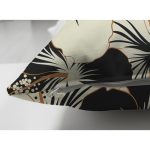 - Suet-K-8408-Gorsel3 - Realhomes  Çift Taraflı Rengarenk Zemin Üzerinde Siyah Çiçek Desenli Süet Yastık Kırlent Kılıfı Realhomes