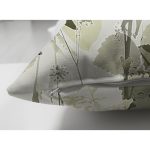 Çift Taraflı Renkli Zemin Üzerinde Yaprak Desenli Dijital Baskılı Modern Süet Yastık Kırlent Kılıfı Realhomes