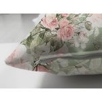 Çift Taraflı Rengarenk Zemin Üzerinde Beyaz Çiçek Desenli Süet Yastık Kırlent Kılıfı Realhomes