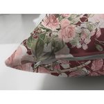 Çift Taraflı Rengarenk Zemin Üzerinde Çiçek Desenli Dijital Baskılı Modern Süet Yastık Kırlent Kılıfı Realhomes