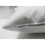 Çift Taraflı Beyaz Zemin Üzerinde Yeşil Sonbahar Yaprak Desenli Modern Süet Yastık Kırlent Kılıfı Realhomes