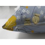 Çift Taraflı Rengarenk Zemin Üzerinde Çiçek Desenli Dijital Baskılı Modern Süet Yastık Kırlent Kılıfı Realhomes