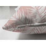 - Suet-K-8441-Gorsel3 - Realhomes  Çift Taraflı Pastel Zeminli Beyaz Yaprak Desenli Dijital Baskılı Modern Süet Yastık Kırlent Kılıfı Realhomes