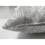 - Suet-K-8442-Gorsel3 - Realhomes  Çift Taraflı Pastel Zeminli Beyaz Yaprak Desenli Dijital Baskılı Modern Süet Yastık Kırlent Kılıfı Realhomes