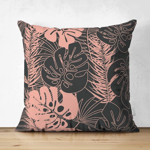 - Suet-K-8449-Gorsel1 - Realhomes  Çift Taraflı Rengarenk Zemin Üzerinde Beyaz Çiçek Desenli Süet Yastık Kırlent Kılıfı Realhomes