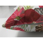 - Suet-K-8462-Gorsel3 - Realhomes  Çift Taraflı Beyaz Zeminli Renkli Yaprak Desenli Dijital Baskılı Modern Süet Yastık Kırlent Kılıfı Realhomes