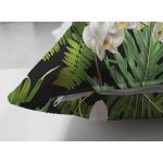 - Suet-K-8470-Gorsel3 - Realhomes Çift Taraflı Siyah Zemin Üzerinde Yaprak Desenli Dijital Baskılı Modern Süet Yastık Kırlent Kılıfı Realhomes